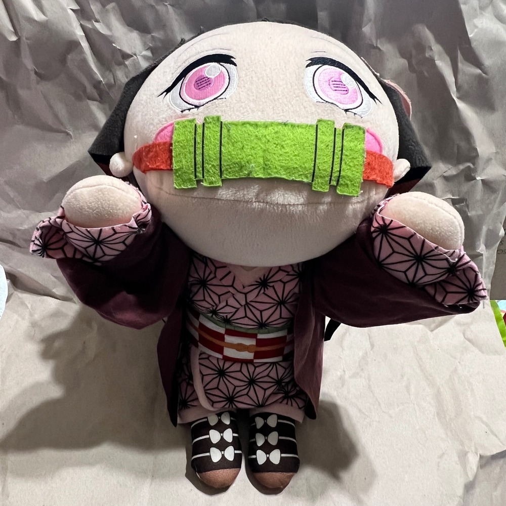 SEGA Nezuko Kamado‎ Plush Demon Slayer Kimetsu no Yaiba Pink Kimono Toy Anime